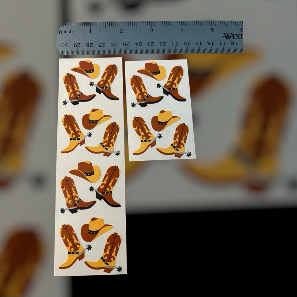 Cowboy Boot and Hat Stickers